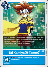 Digimon tamer card