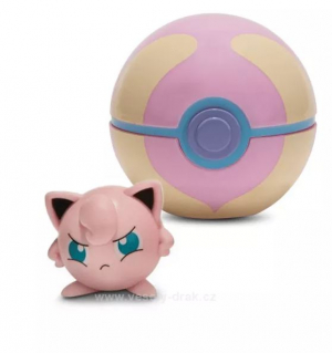 Pokémon Clip and Go Heal Ball - figurka Jigglypuff